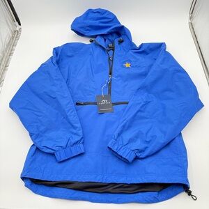 Mens Vantage Windbreaker Med 1/2 zip pullover rain resistant Achievers 2002 NWT